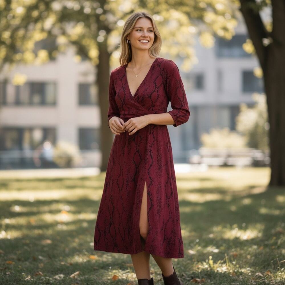 EXPRESS Women’s Small Burgundy Dress